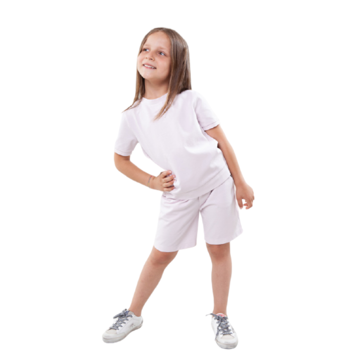 C-neck Sweatshirt & Bermuda Shorts