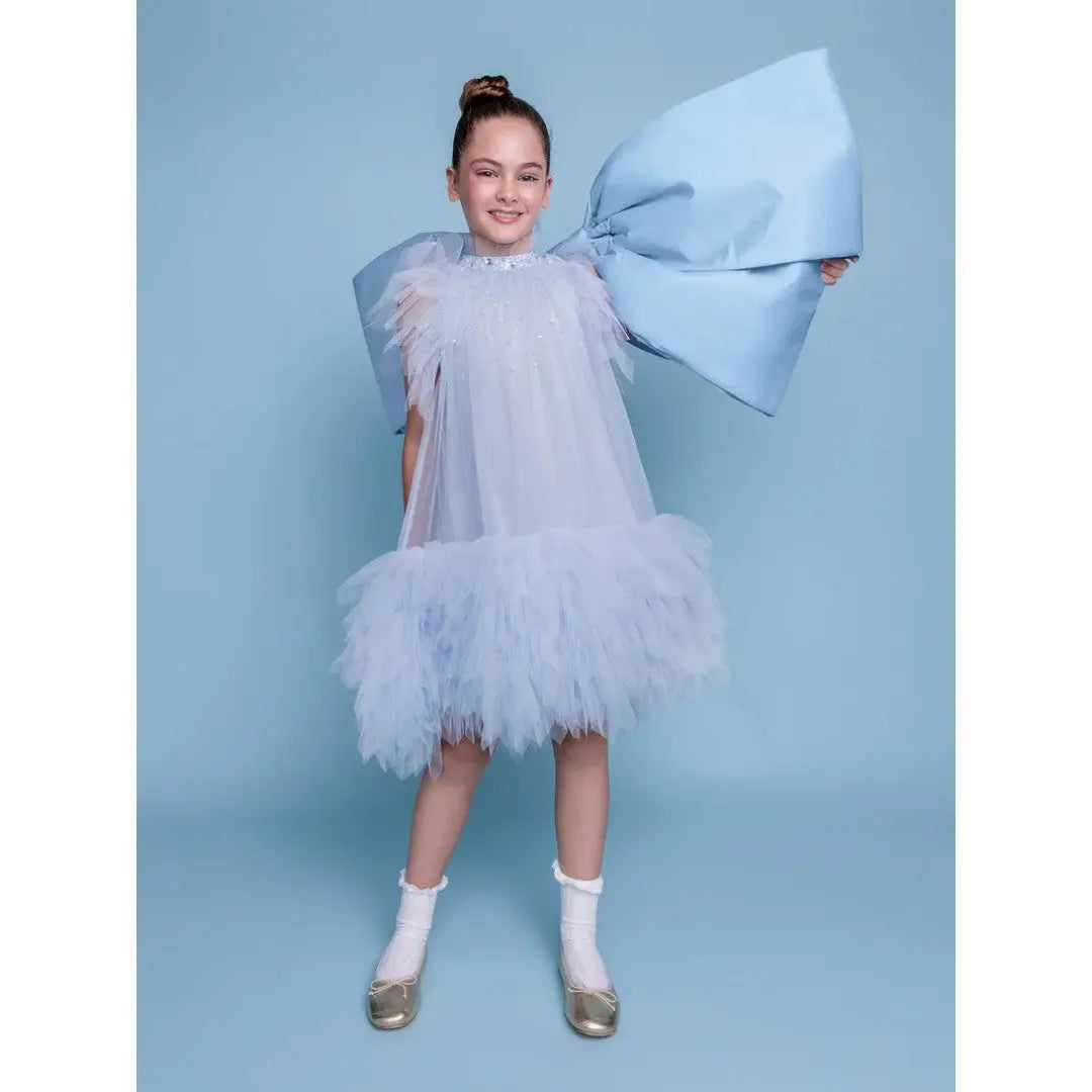 Cannes Tulle Dress - Blue Chill TUTU DU MONDE
