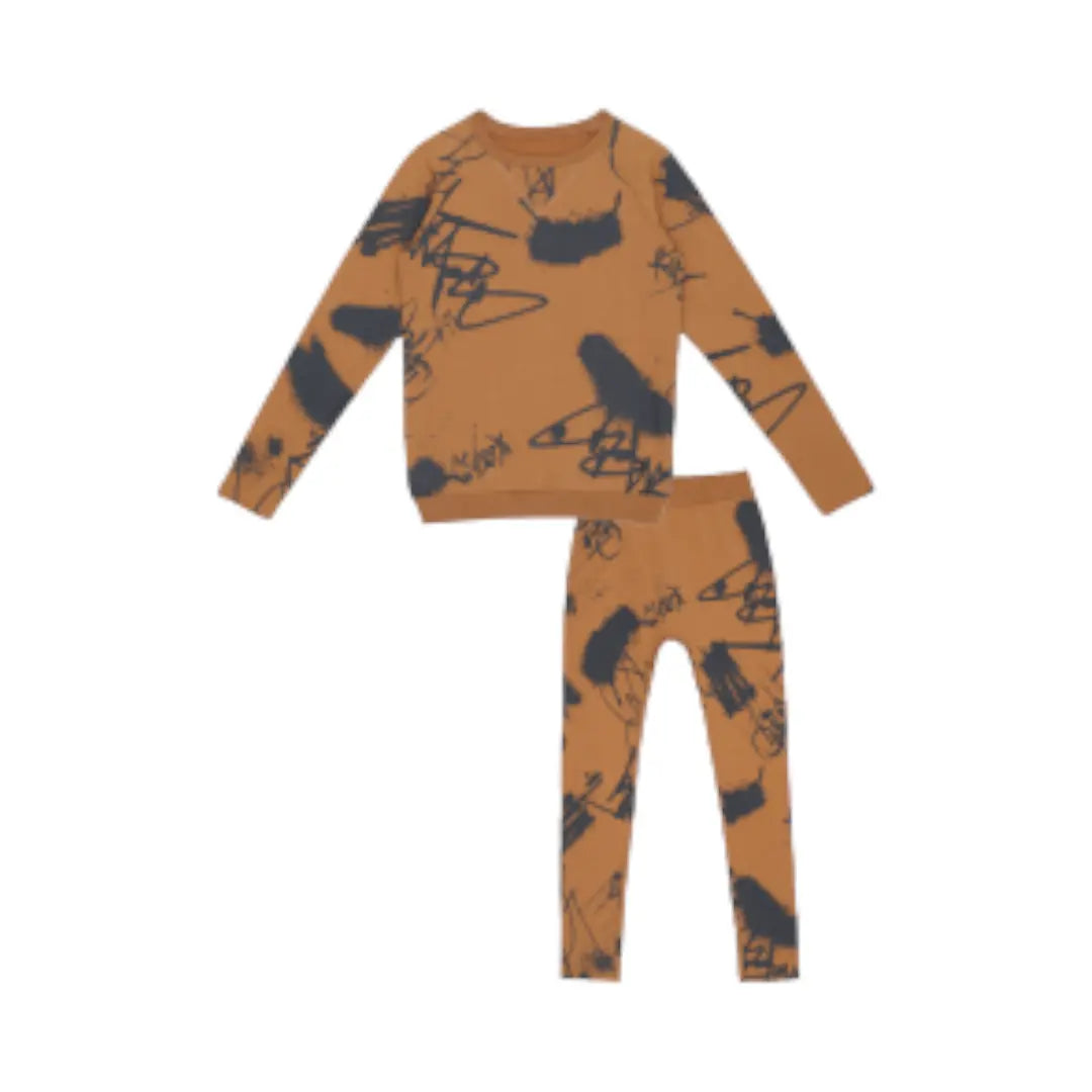 Sweater & Sweatpants - Michiel Graffiti Printed LITTLE HEDONIST