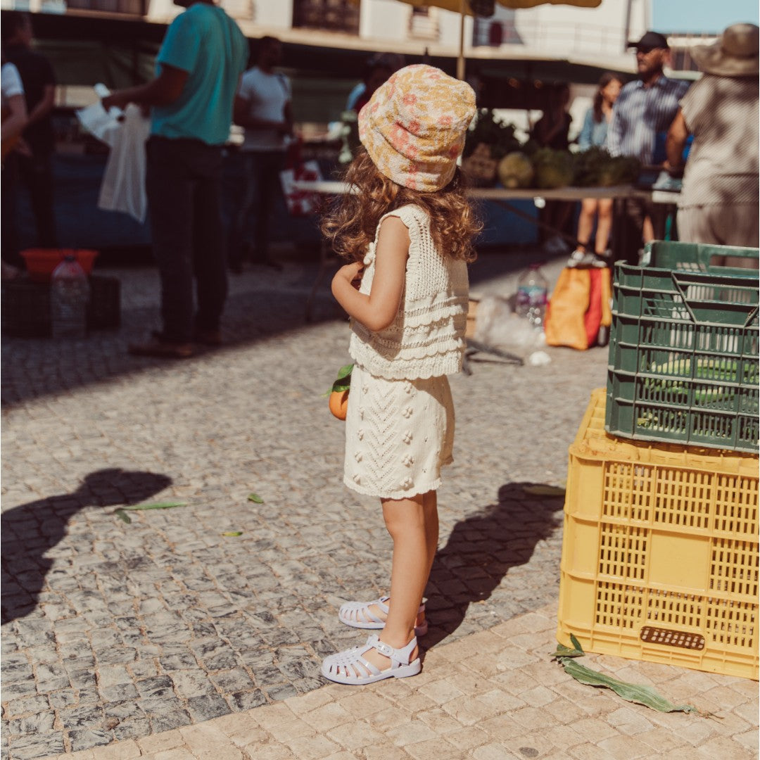 Raya Knit Tank Top & Cotton Knit Shorts - Cream