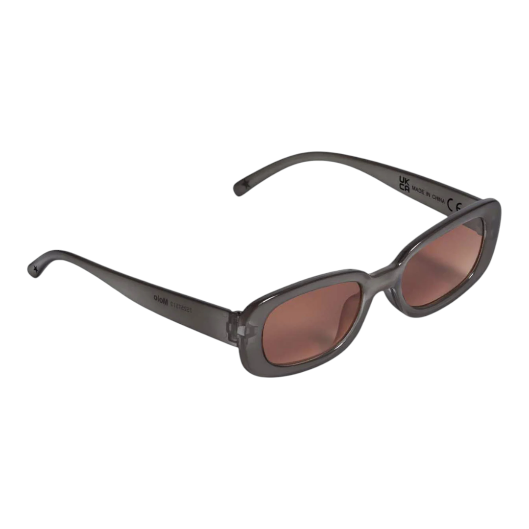 Boys Selah Black Oval Sunglasses