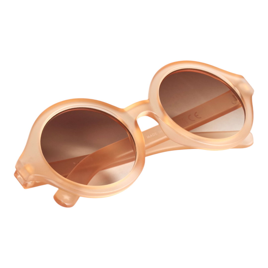 Girls Shelby Peach Fuzz Round Sunglasses