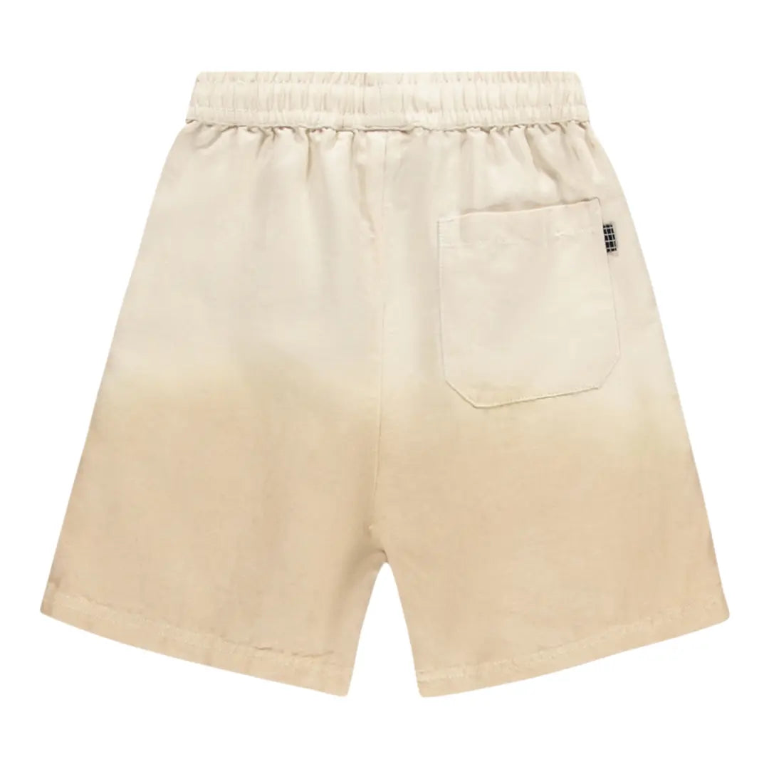 Boys Desert Sand Linen Blend Shirt & Shorts Set Molo