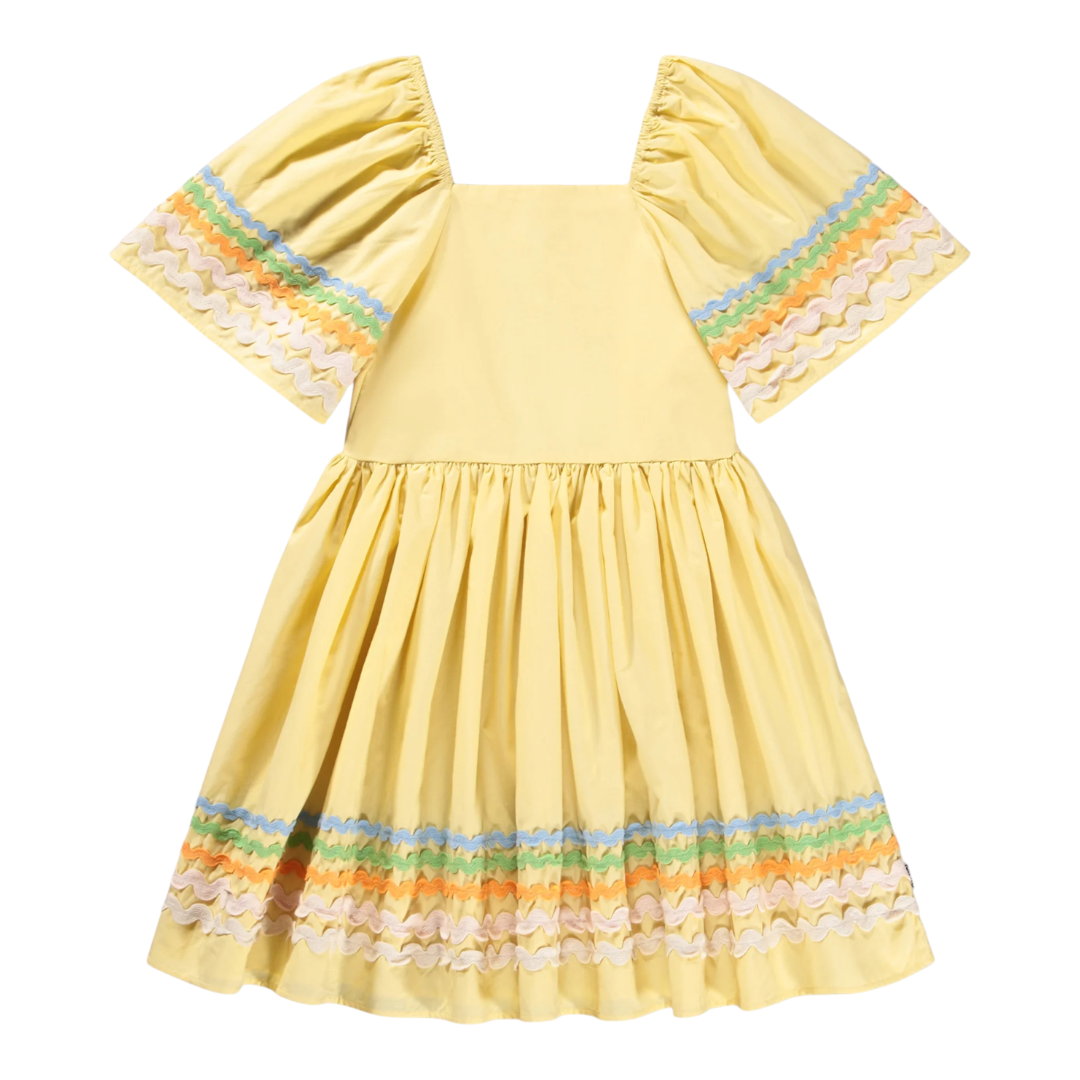 Girls Sunshine Wave Organic Cotton Dress