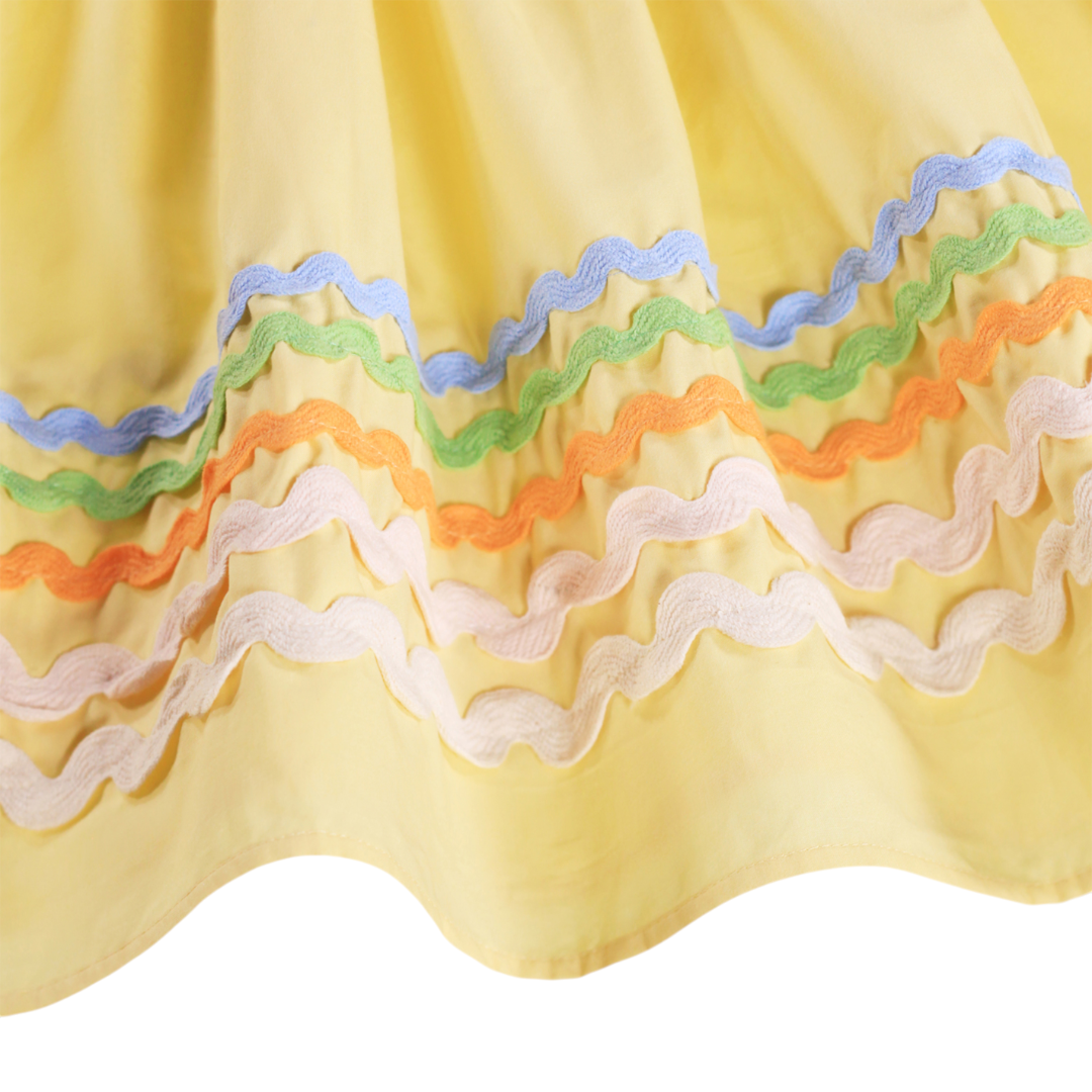 Girls Sunshine Wave Organic Cotton Dress