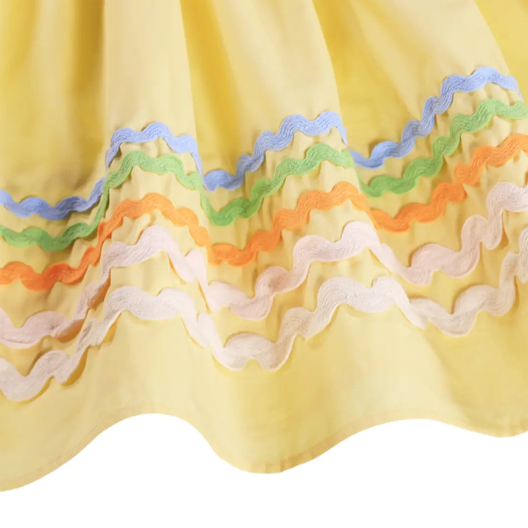 Girls Sunshine Wave Organic Cotton Dress Molo