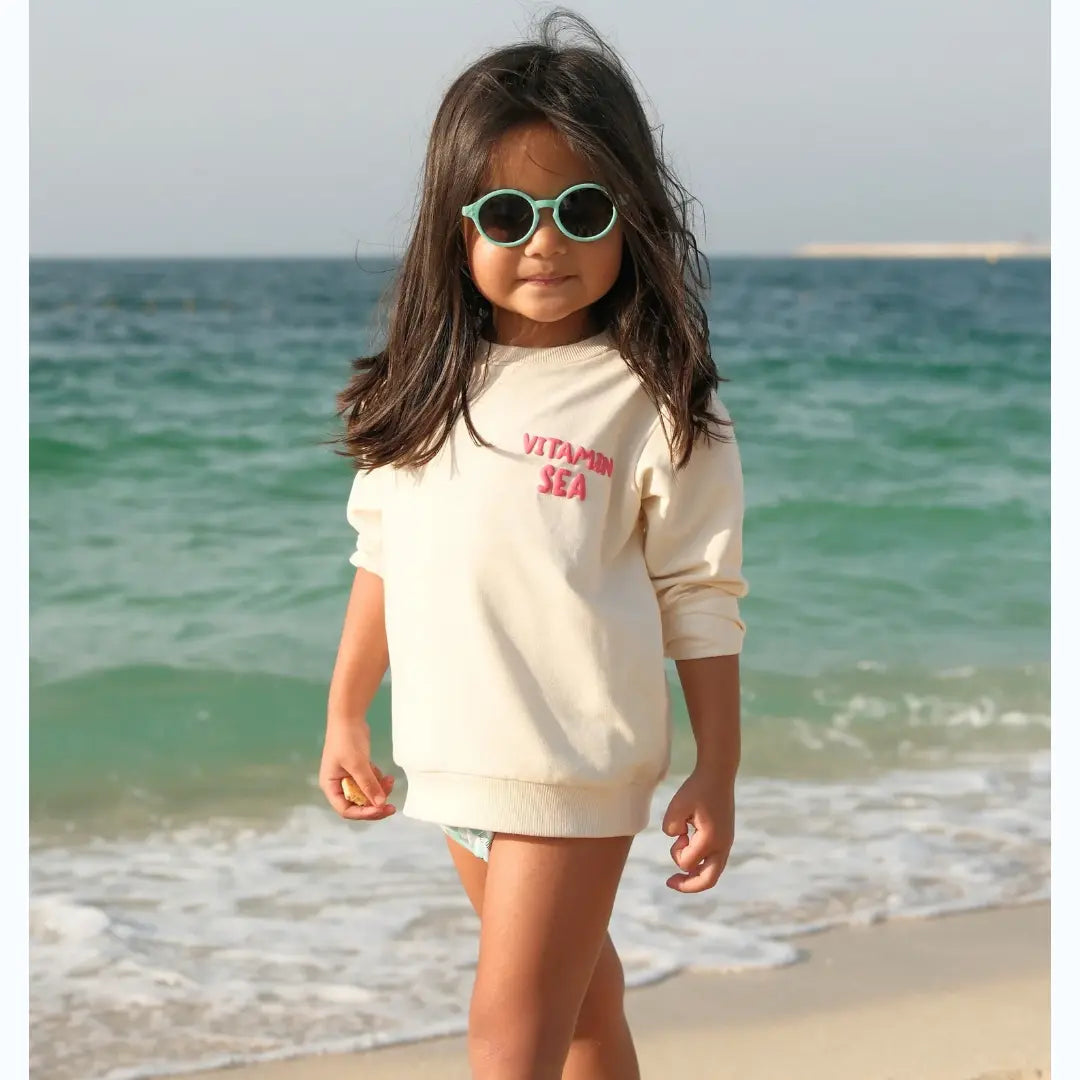 Kids Flexible Round Sunglasses - Light Green BADAWII SWIMWEAR