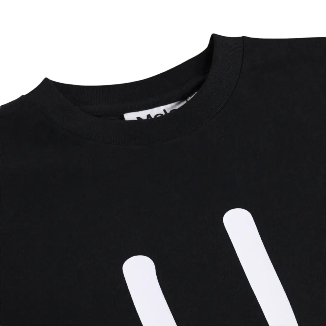 Boys Black Organic Cotton T-Shirt & Shorts Set Molo