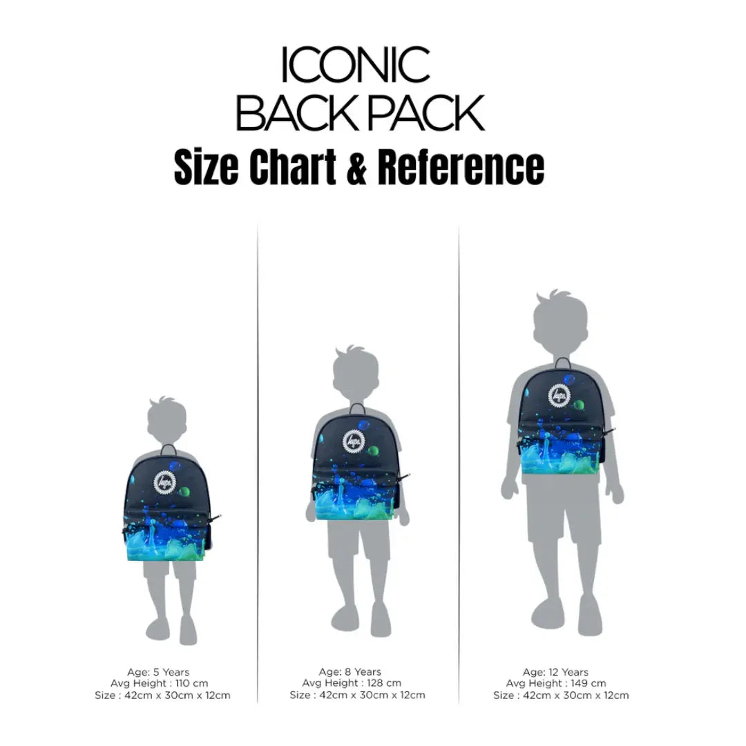 Iconic Black 3D Droplets Backpack HYPE