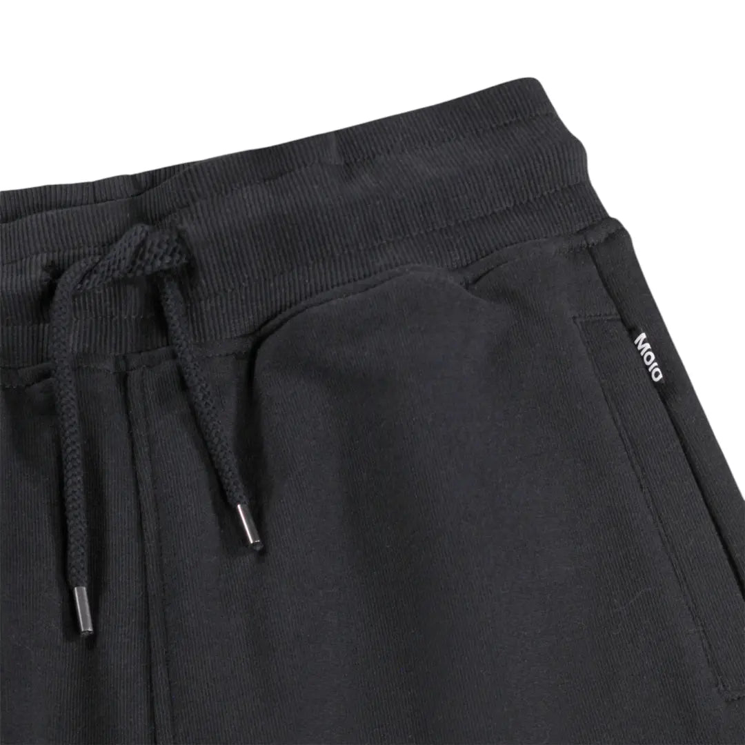 Boys Black Organic Cotton T-Shirt & Shorts Set Molo