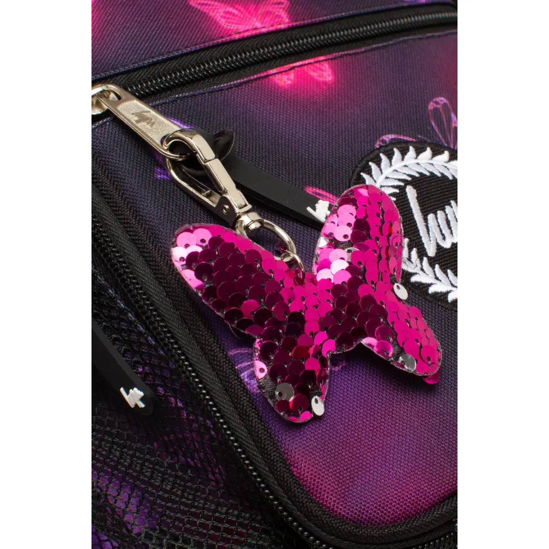 Pink & Purple Glow Butterfly Insulated Lunch Bag HYPE