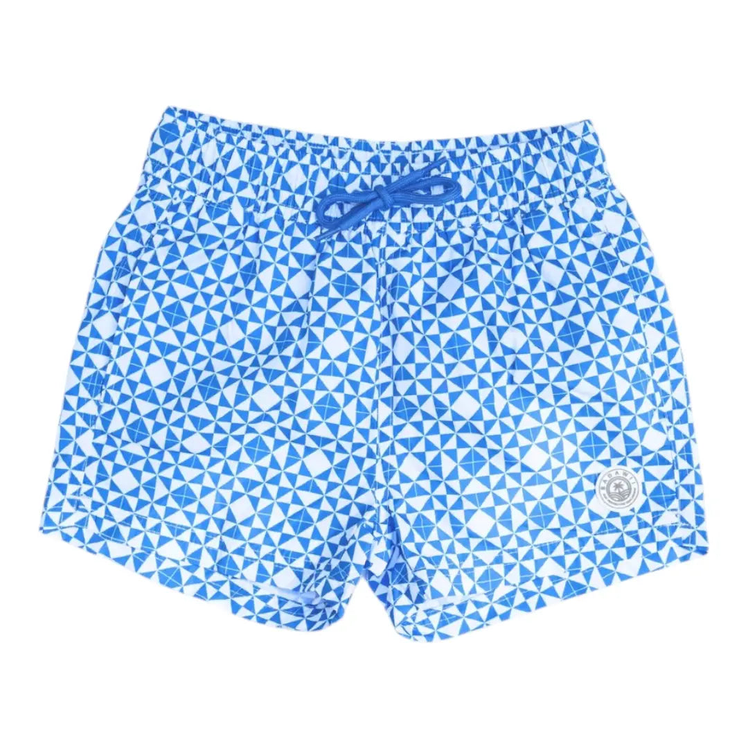 Boys Swim Shorts – Mediterranean Tiles BADAWII SWIMWEAR