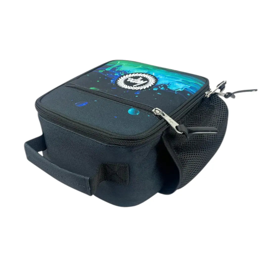 Black Insulated Lunch Bag with 3D Droplets HYPE
