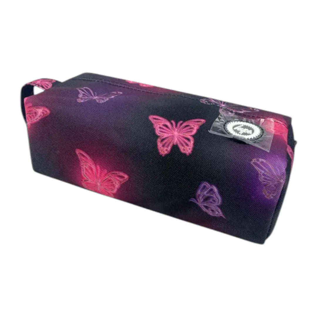 Pink & Purple Glow Butterfly Pencil Pouch HYPE