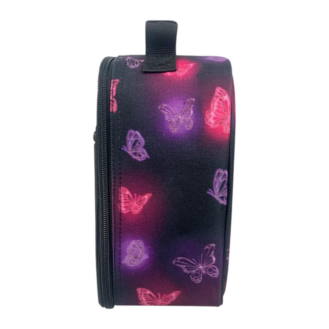 Pink & Purple Glow Butterfly Insulated Lunch Bag HYPE