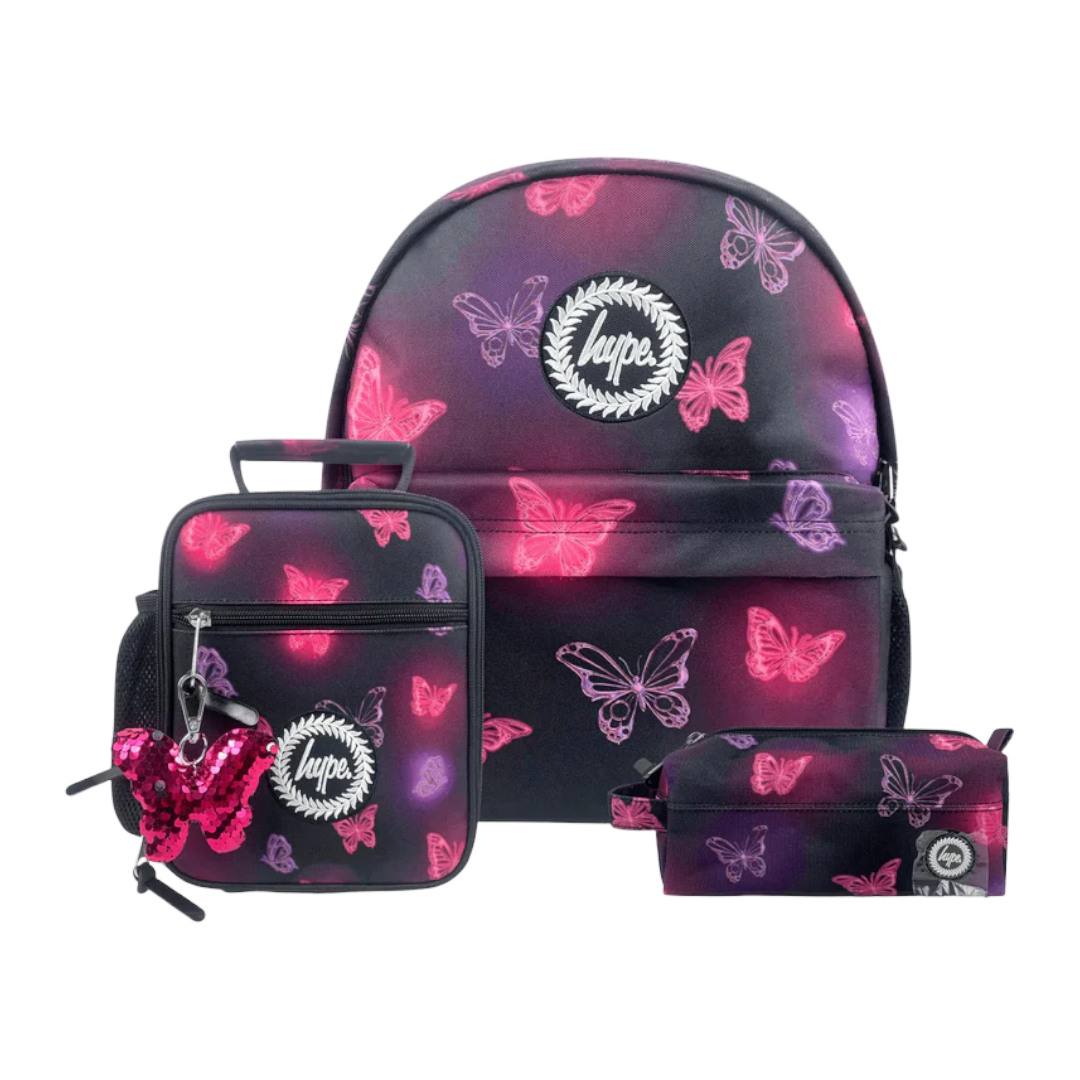 Pink & Purple Glow Butterfly Set of 3 - Lil Bunnies - The Collective