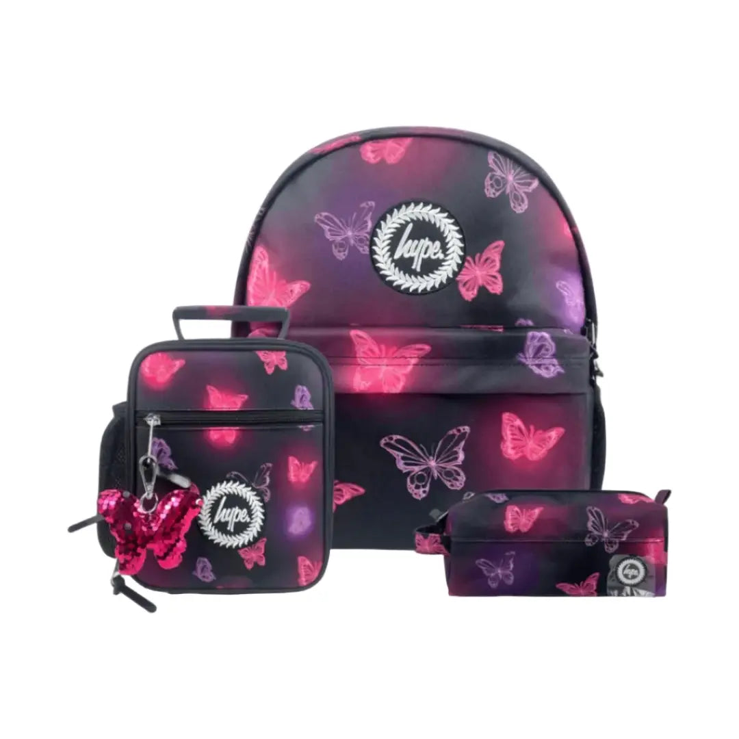 Pink & Purple Glow Butterfly Set of 3 - Lil Bunnies - The Collective