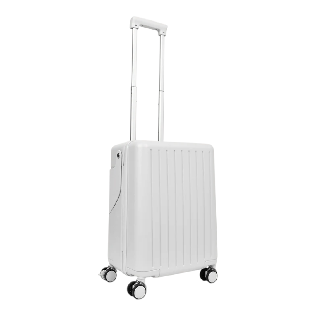 KarryOn 20" Ride-On Luggage with Kids Seat - White