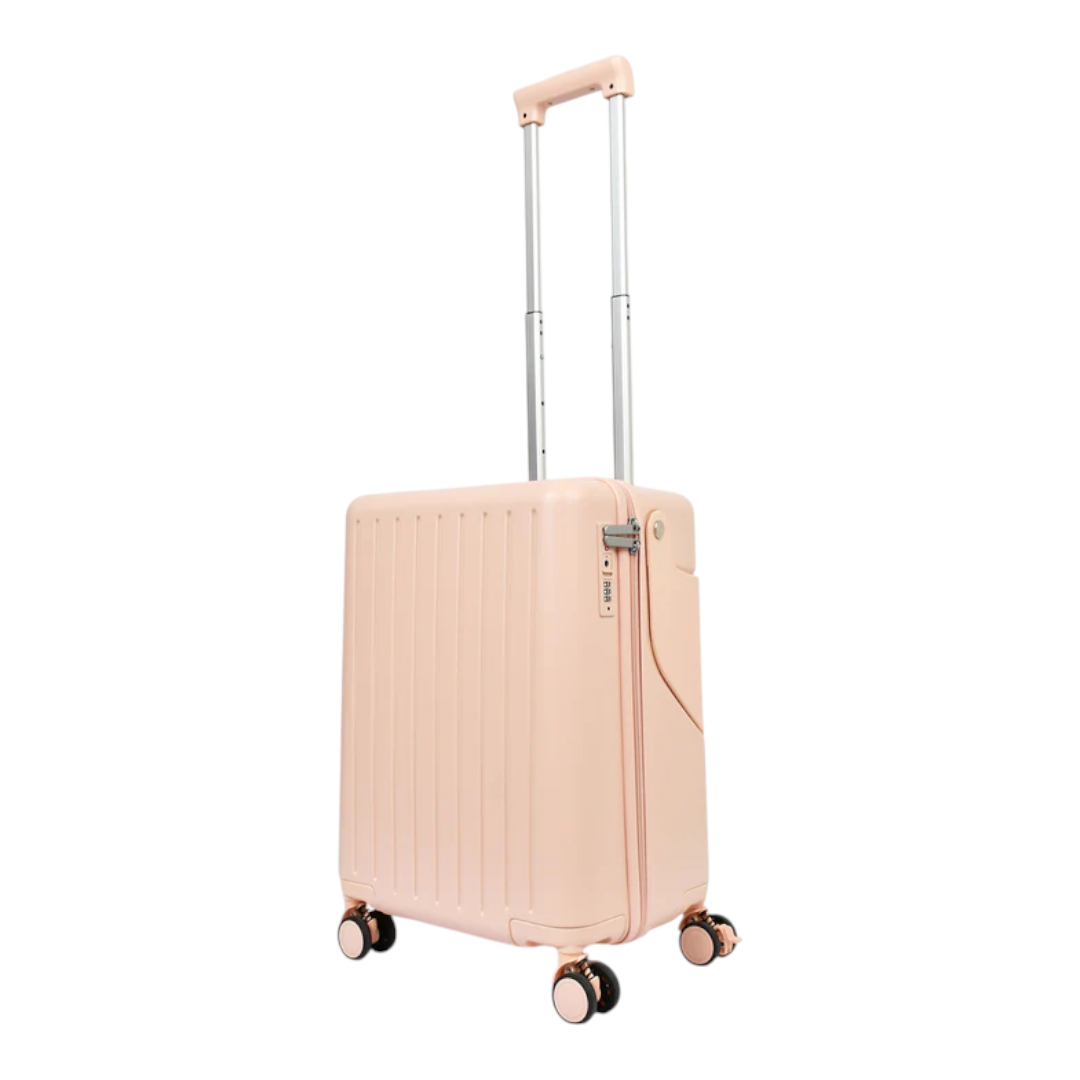 KarryOn 20" Ride-On Luggage with Kids Seat - Pink