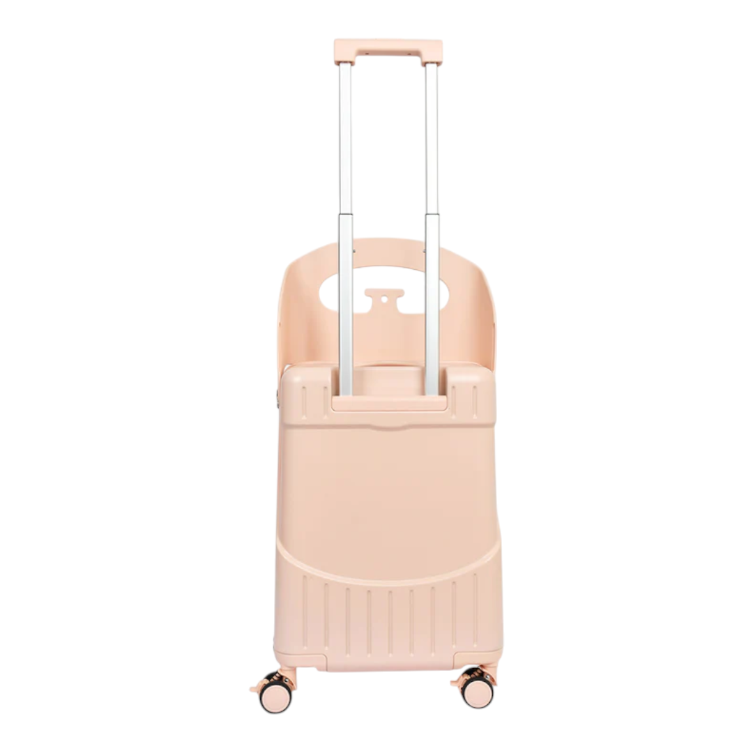 KarryOn 20" Ride-On Luggage with Kids Seat - Pink