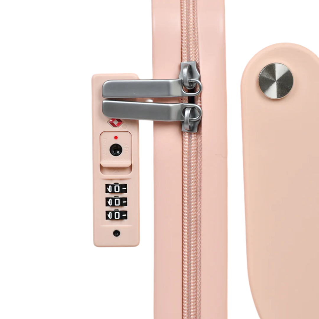 KarryOn 20" Ride-On Luggage with Kids Seat - Pink