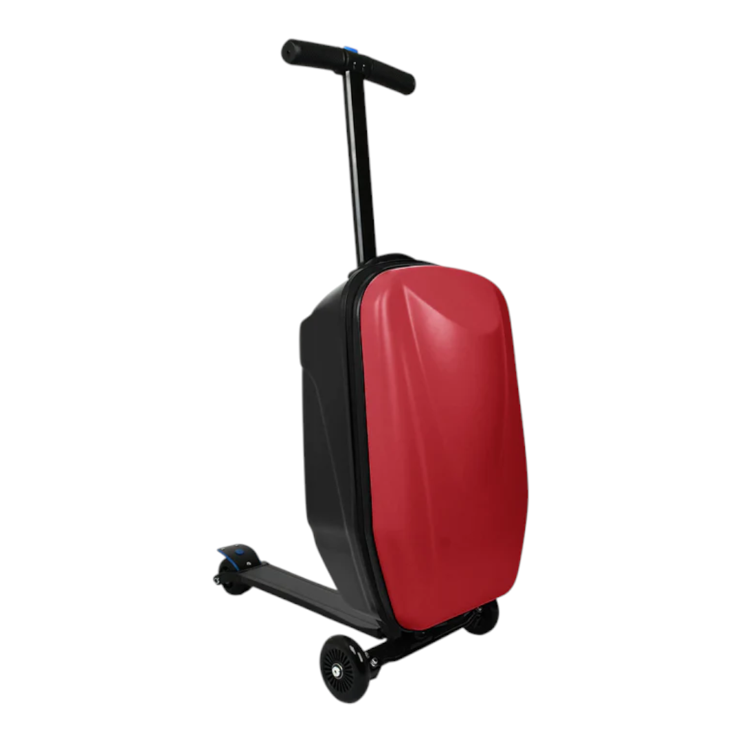 KarryOn GlideScoot – 2-In-1 Carry-On Luggage & Scooter - Red