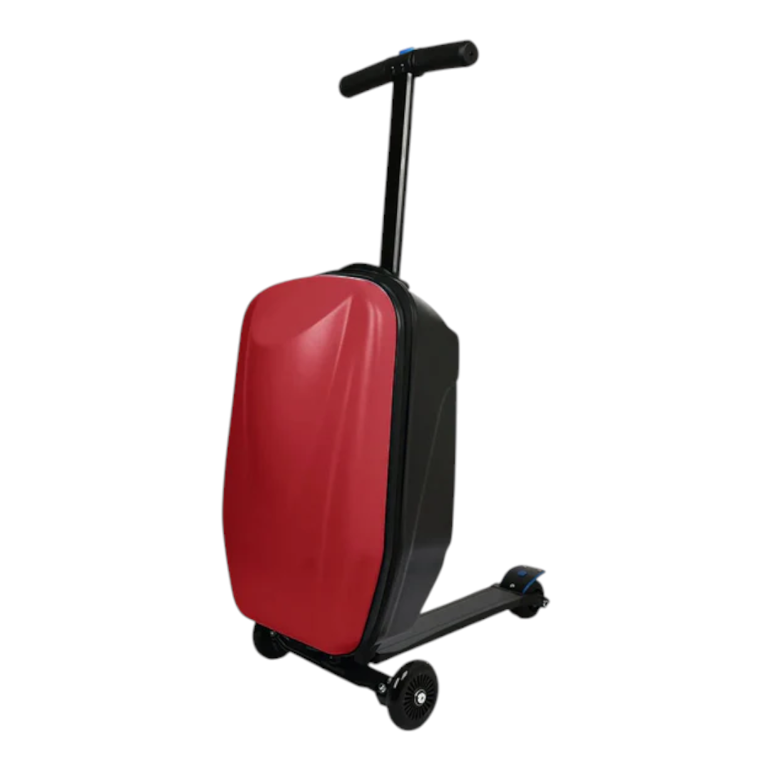 KarryOn GlideScoot – 2-In-1 Carry-On Luggage & Scooter - Red