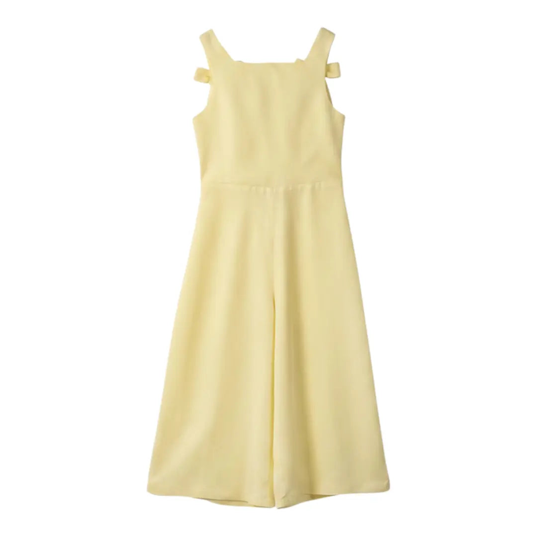 Girls Sunshine Tencel & Linen Jumpsuit with Side Bows YELL OH!
