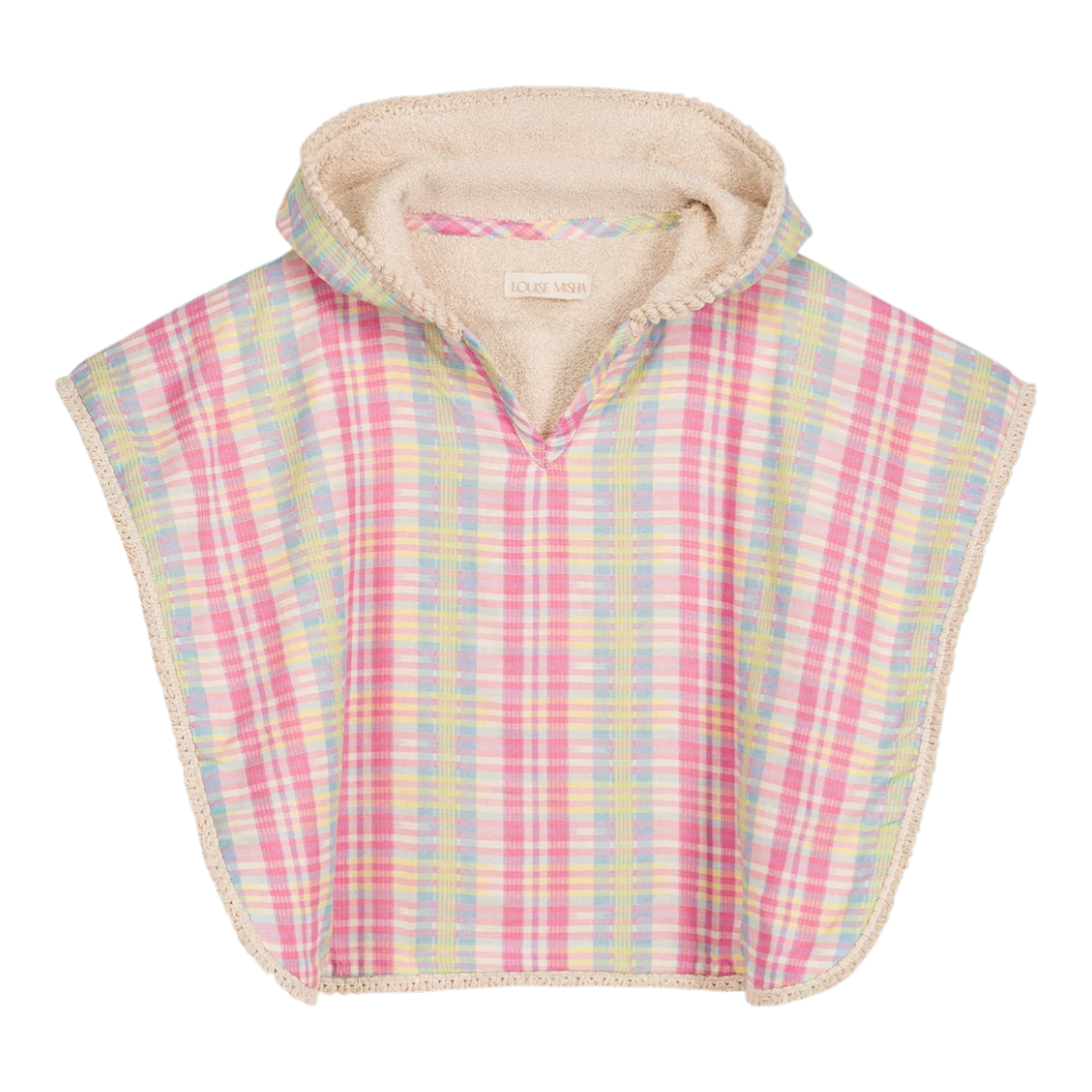 Mael Pink Island Check Beach Cape for Girls