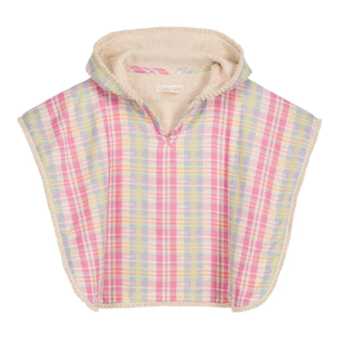 Mael Pink Island Check Beach Cape for Girls LOUISE MISHA
