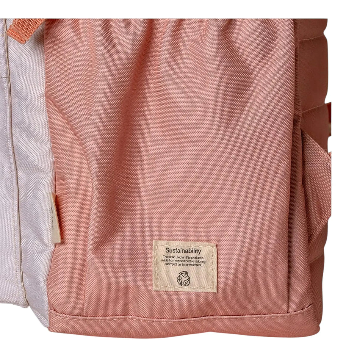 Lil Bunnies - The Collective Grand Backpack in ballerina pink with a sustainable recycled fabric label detail