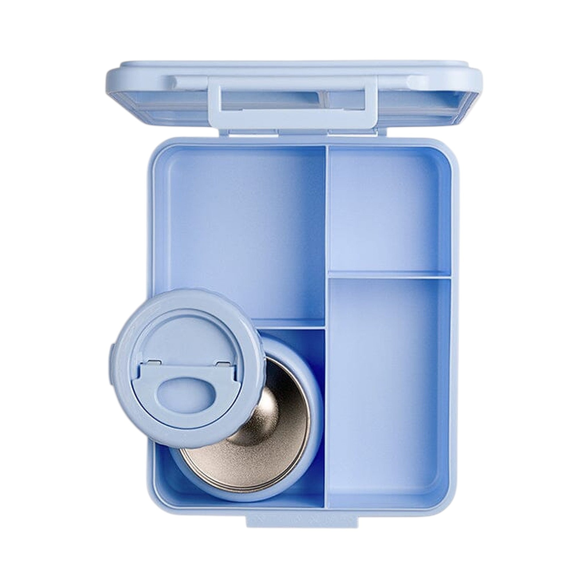 Lil Bunnies - The Collective blue glowup grand lunchbox with an integrated insulated stainless steel food jar