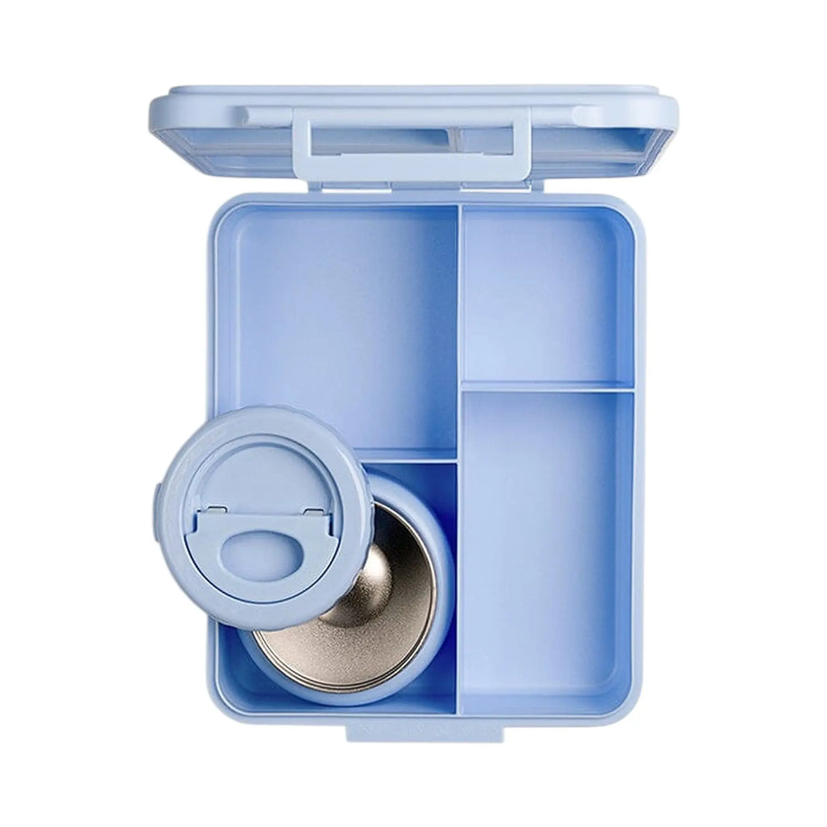 Lil Bunnies - The Collective blue glowup grand lunchbox with an integrated insulated stainless steel food jar