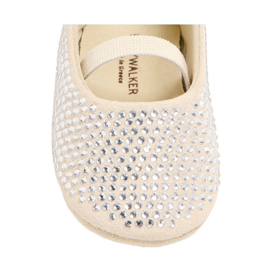 Babywalker Beige Swarovski Crystals Baby Ballerina