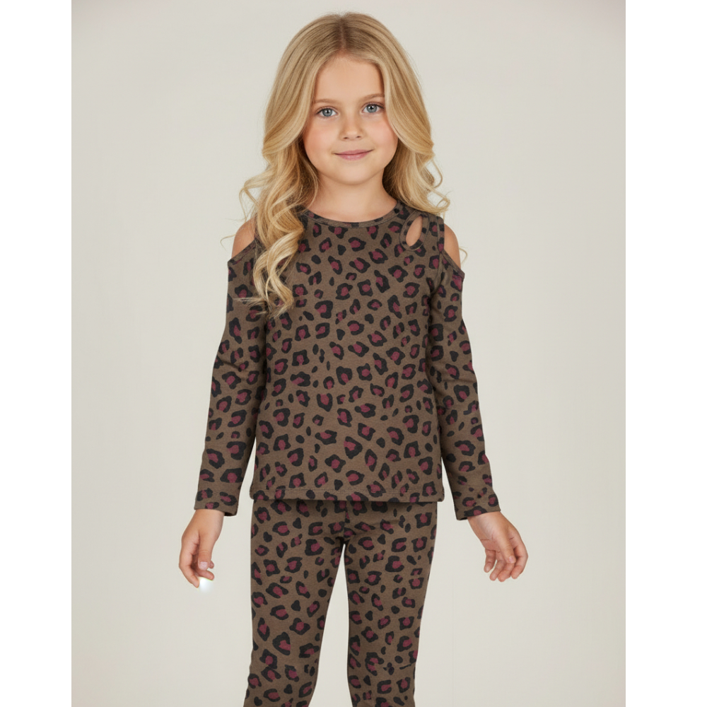 Animal Print Jersey T-shirt & Leggings