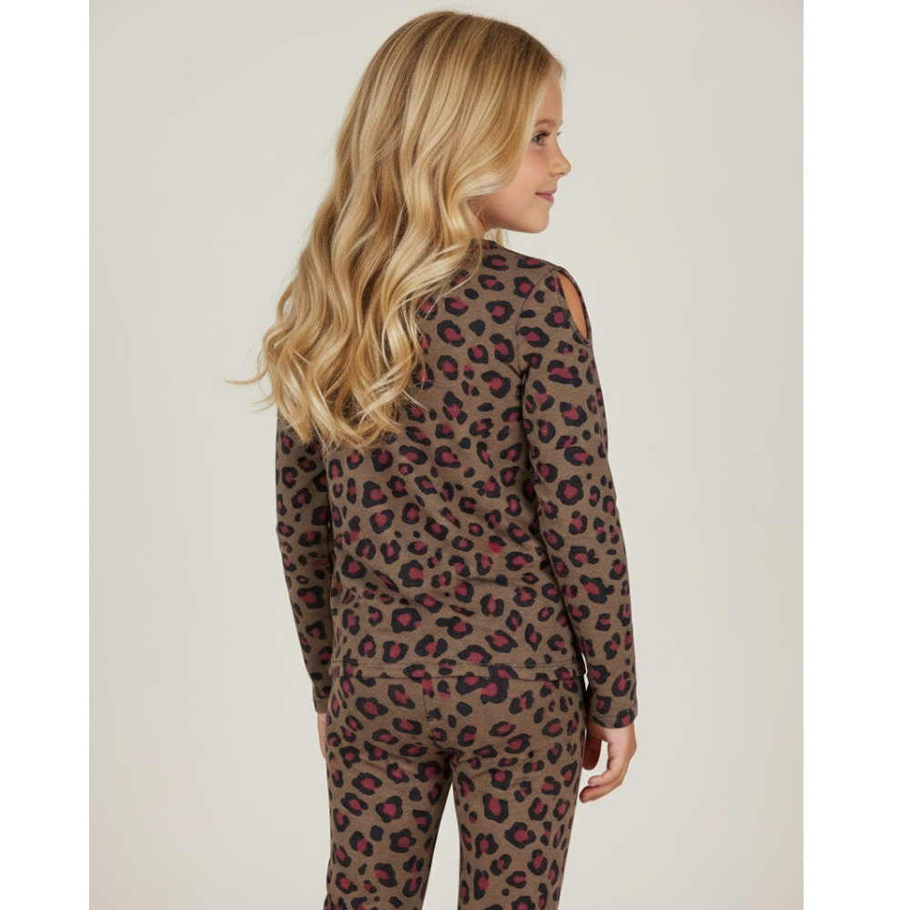 Animal Print Jersey T-shirt & Leggings