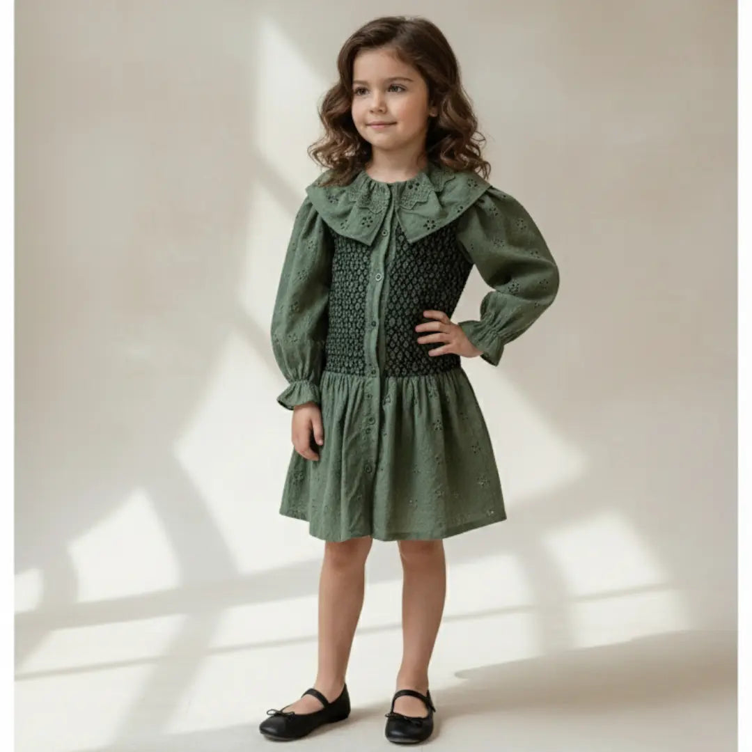 Olive Bloom Dress ORELIE