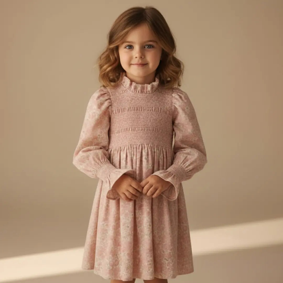 Blush Garden Smocked Dress ORELIE