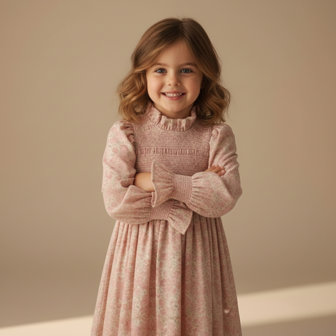 Blush Garden Smocked Dress