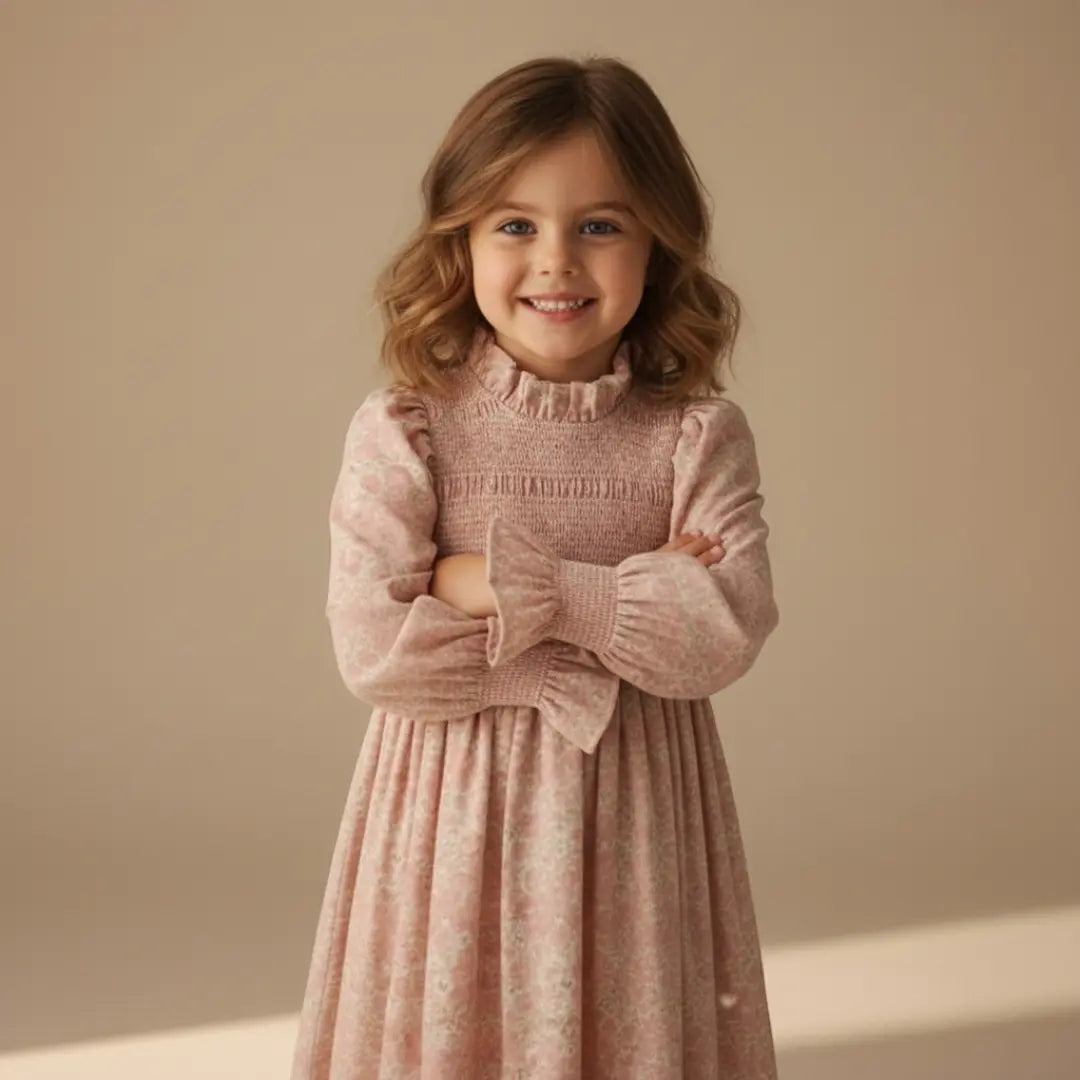 Blush Garden Smocked Dress ORELIE