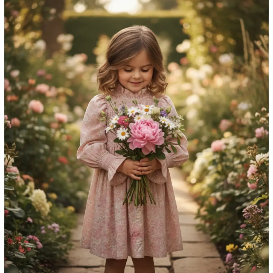 Blush Garden Smocked Dress ORELIE