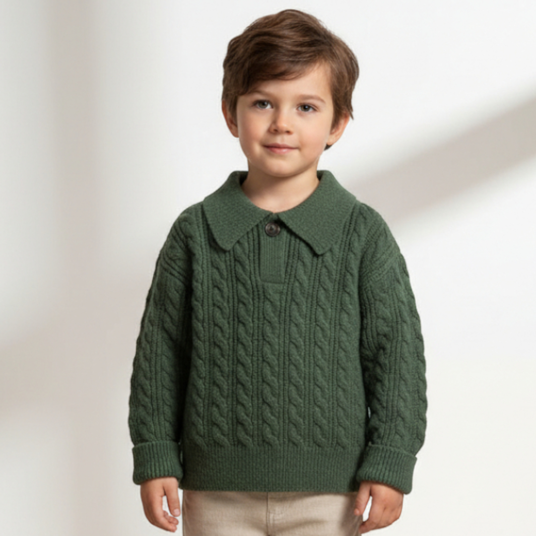 Arden Knit Polo - Forest Green