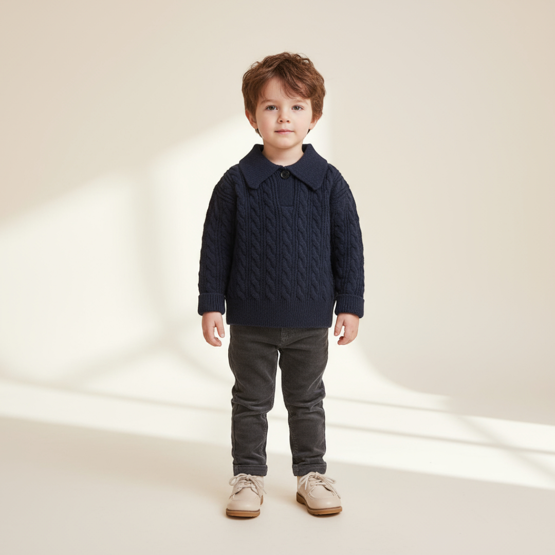 Arden Knit Polo - Midnight Navy