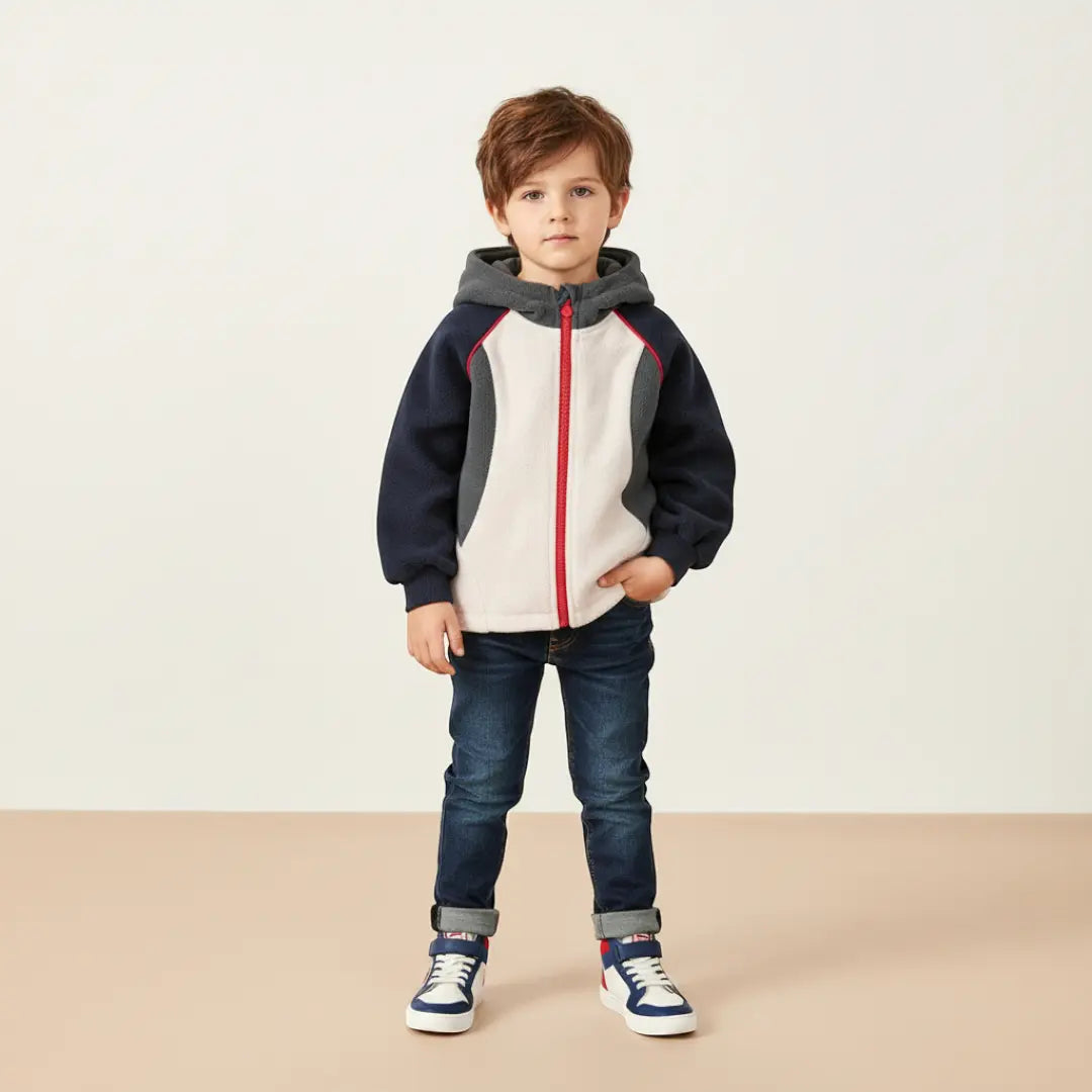 Ryder Colorblock Jacket - Blue-Grey ORELIE