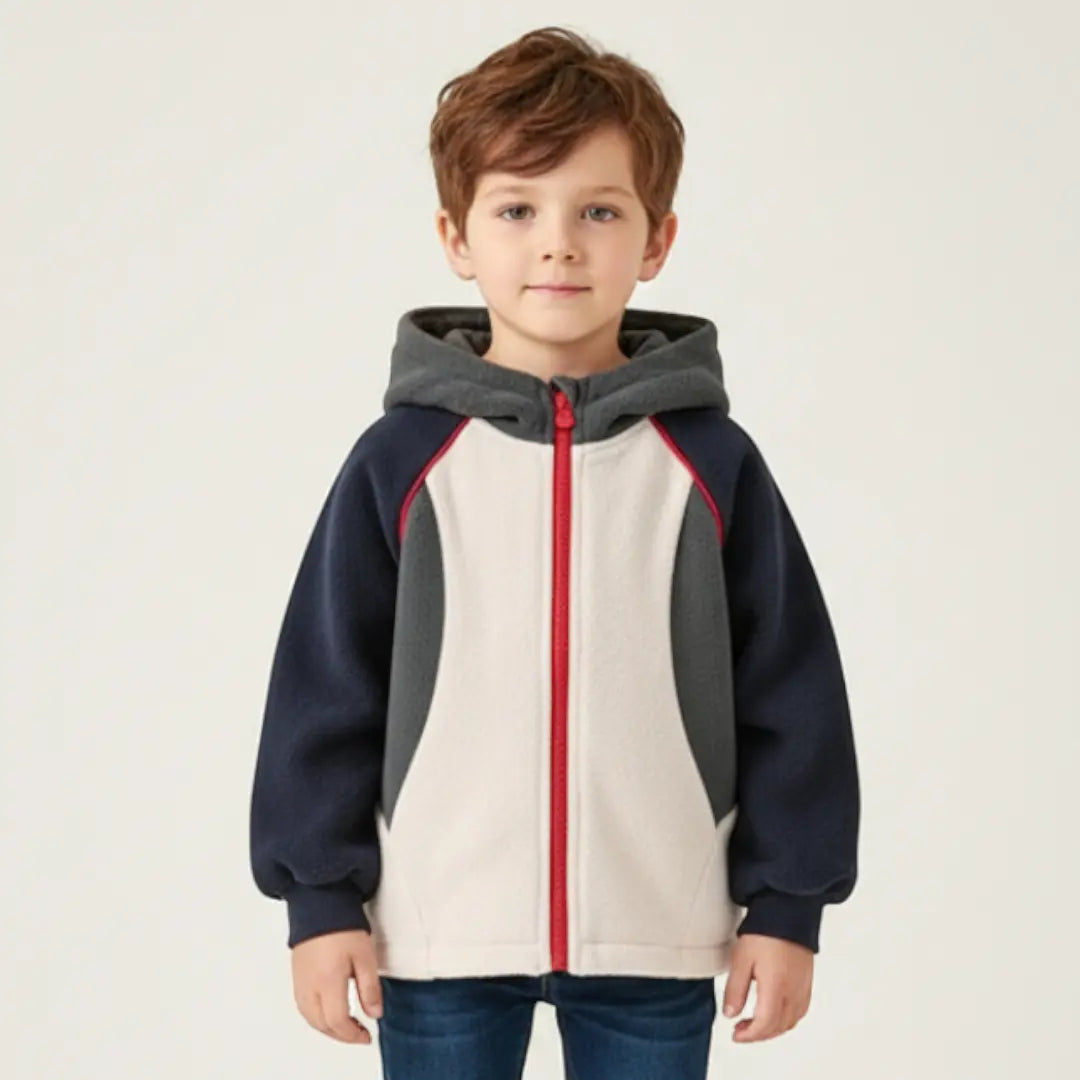 Ryder Colorblock Jacket - Blue-Grey ORELIE