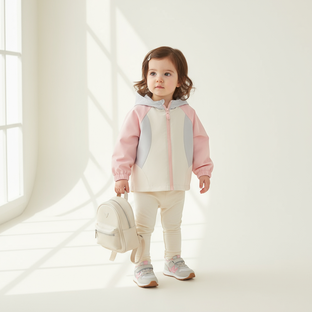 Ryder Colorblock Jacket - Pink-Grey