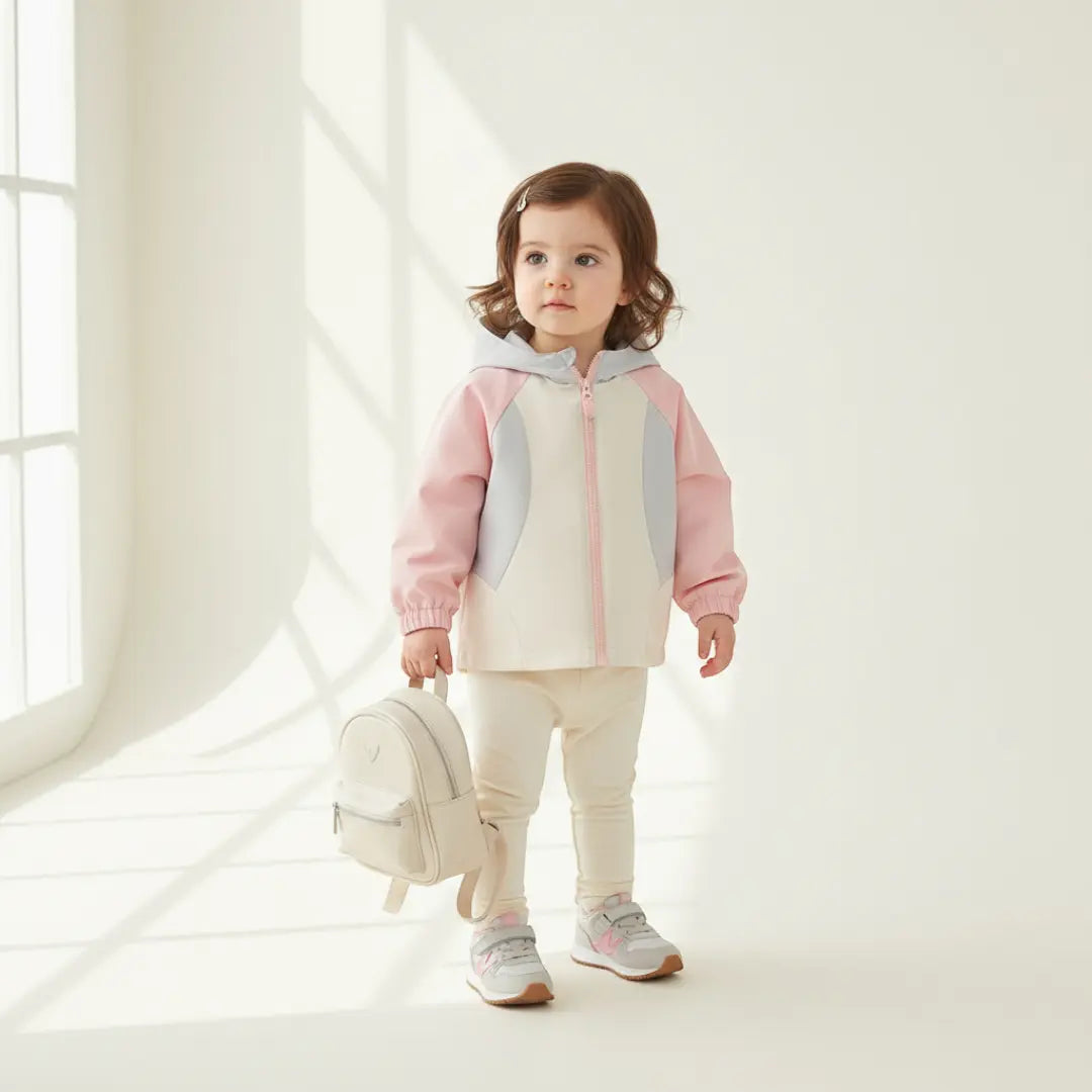 Ryder Colorblock Jacket - Pink-Grey ORELIE