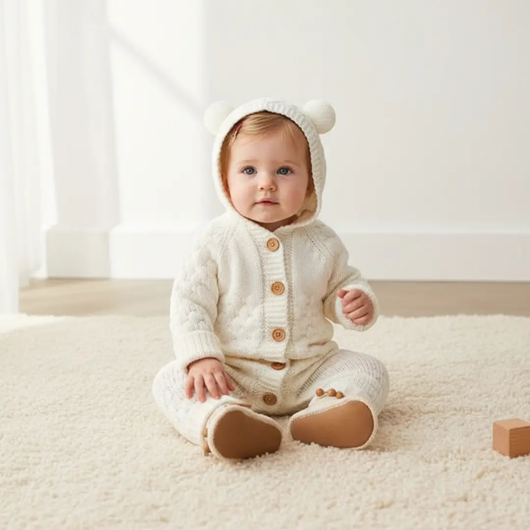 Luma Bear Knit Onesie ORELIE