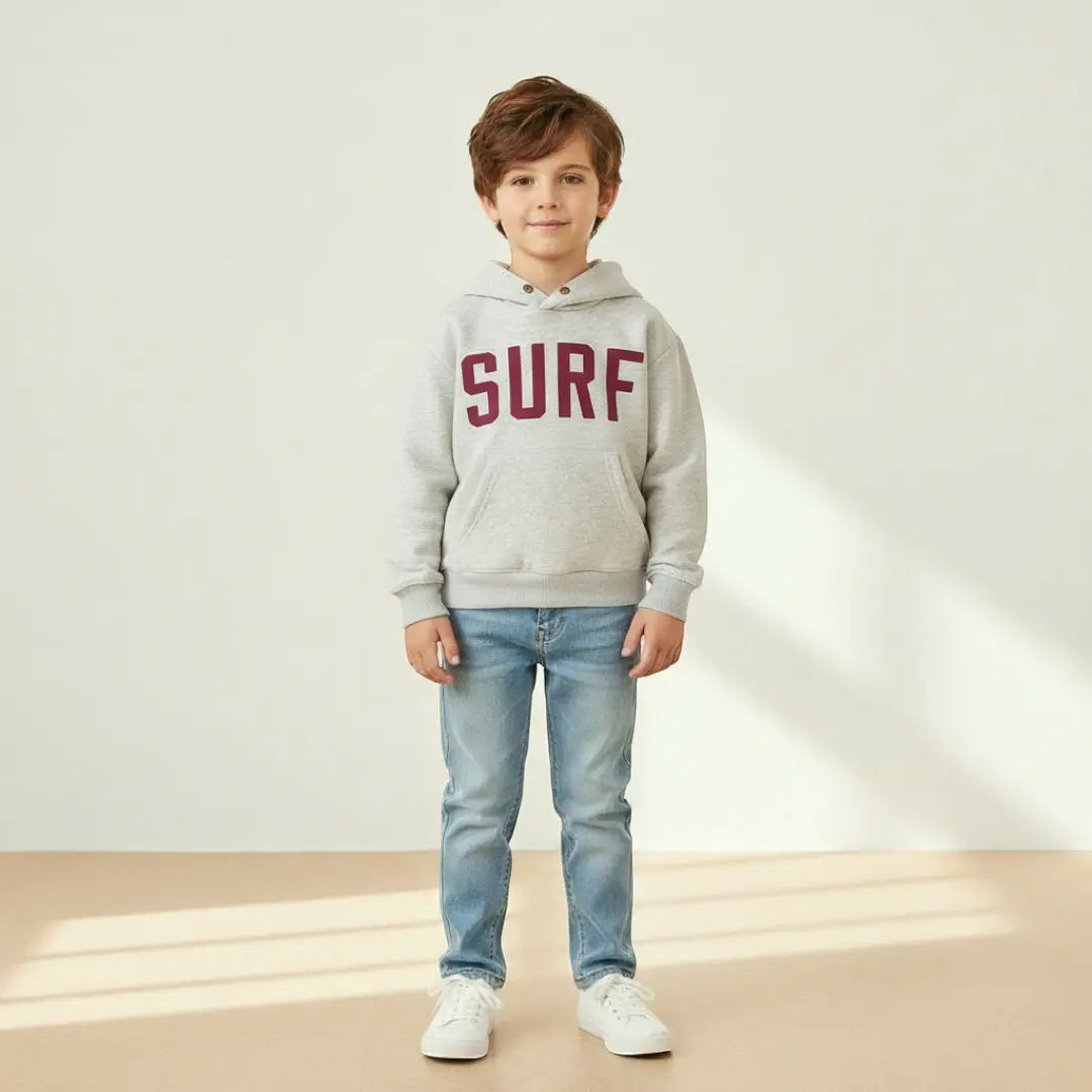 Finn Surf Hoodie - Heather Grey ORELIE