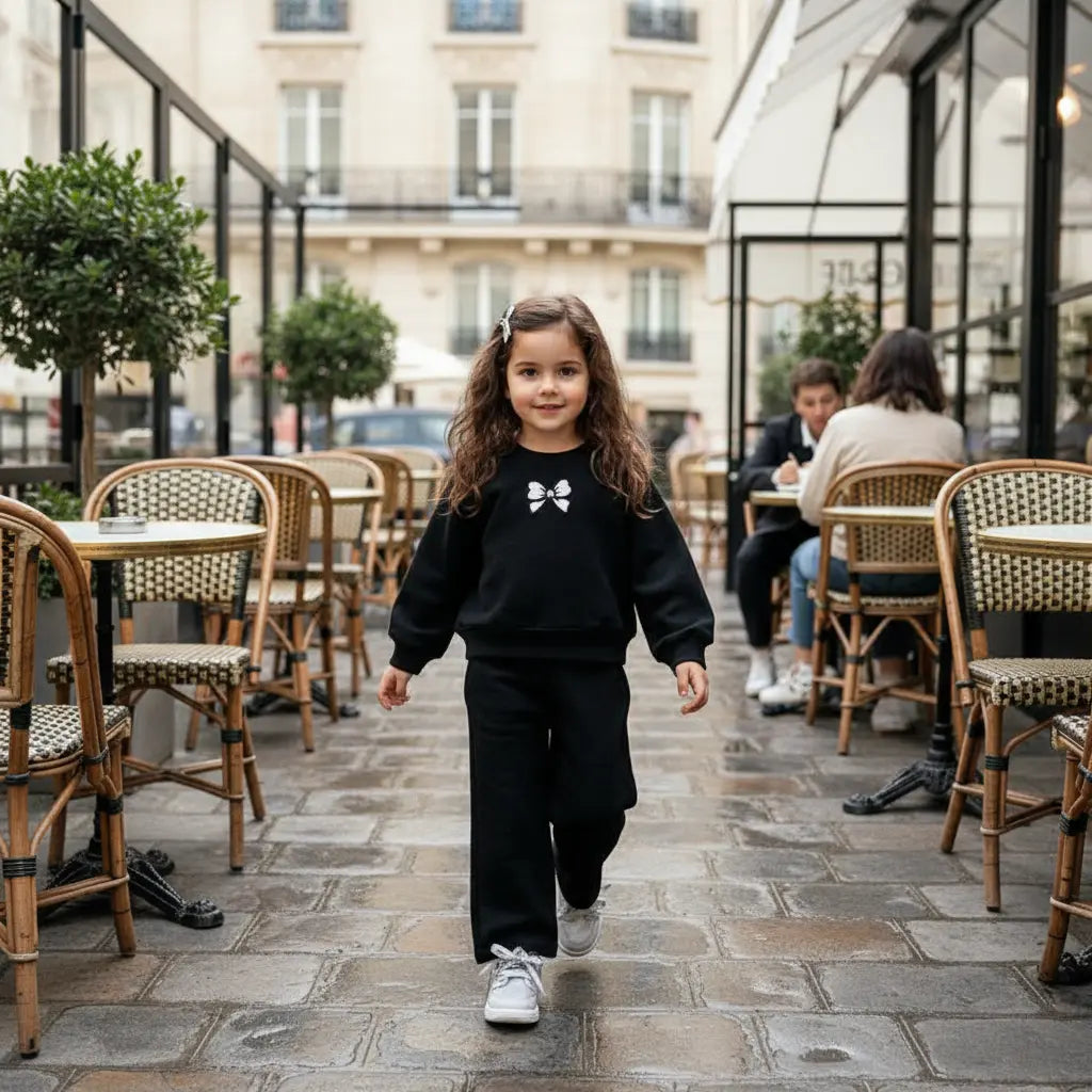 Mila Bow Set - Noir ORELIE